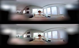 Redhead fucks in virtual reality